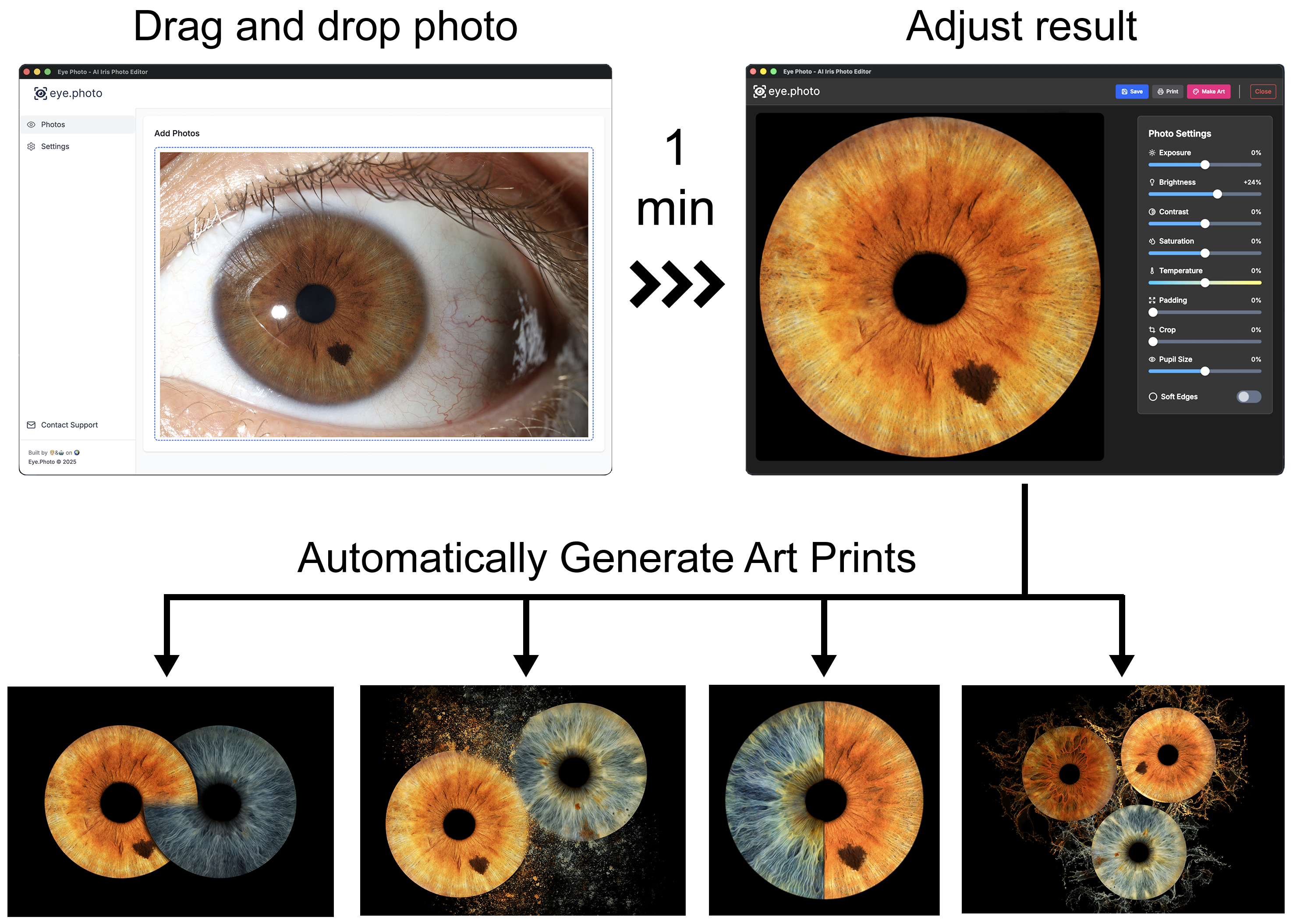 Eye.photo AI Iris Photo Editor - automatic editing and art